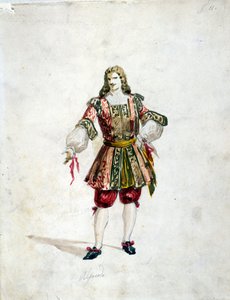 Postać Alfreda w „Traviacie” Giuseppe Verdiego autorstwa Italian School