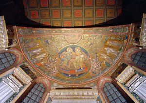 Chrystus na tronie (mozaika) autorstwa Italian School
