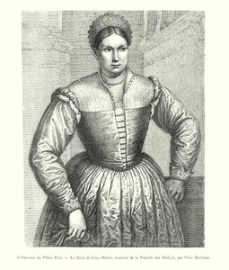Kolekcja Pałacu Pitti, La Balia di Casa Medici, pielęgniarki rodziny Medicis, autorstwa Paris Bordone (rycina) autorstwa Italian School