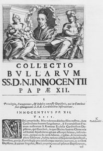 Zbiór Bulli Papieża Innocentego XII (rycina) autorstwa Italian School