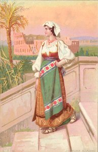 Strój rzymski (chromolitho) autorstwa Italian School