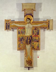 Ukrzyżowanie, Szkoła Toskańska, II poł. XII w. autorstwa Italian School
