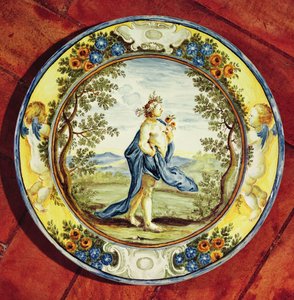 Talerz dekorowany od Urbino (ceramika) autorstwa Italian School