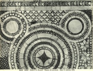 Fragment posadzki bazyliki San Giovanni in Laterano, Rzym (mozaika) autorstwa Italian School
