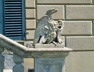 Orzeł i herb, Villa di Celle autorstwa Italian School