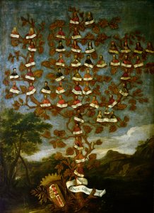 Drzewo genealogiczne rodziny Cornaro autorstwa Italian School