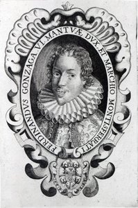 Ferdinando Gonzaga, książę Mantui (rycina) (bw zdjęcie) autorstwa Italian School