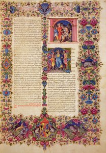 Fol.167r Pierwsza Księga Kronik, z Biblii Borso d