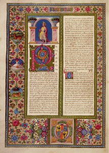 Fol.195v List św. Pawła do Cortiny, z Biblii Borso d