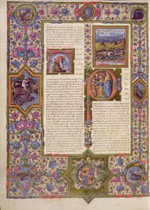 Fol.270v Otwarcie do Księgi Salomona, z Biblii Borso d