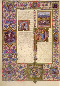 Fol.280r Otwarcie Kapituły Ecclesiasticus, z Biblii Borso d
