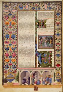 Fol.3v Prolog do Księgi Proroków (Izajasza), z Biblii Borso d
