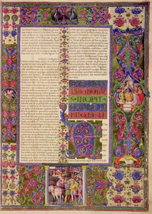 Fol.78r Otwarcie do Księgi proroka Daniela, z Biblii Borso d