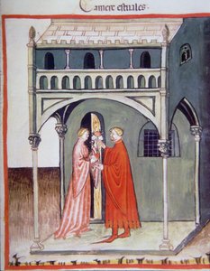 Fol.97r Pokój Letni, ilustracja z Tacuinum Santiatis Codex Vindobonensis autorstwa Italian School