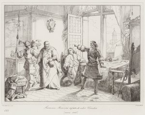 Francesco Morosini odmawia sprzedaży Candii autorstwa Italian School