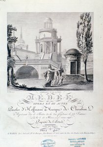 Frontyspis partytury Medei (scena 3), opera Luigiego Cherubiniego autorstwa Italian School