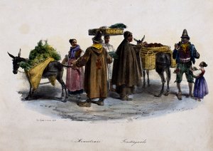 Sprzedawcy owoców i warzyw autorstwa Italian School