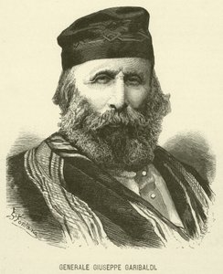 Generał Giuseppe Garibaldi (grafika) autorstwa Italian School