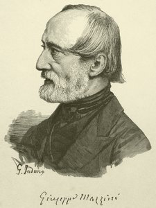 Giuseppe Mazzini (grafika) autorstwa Italian School