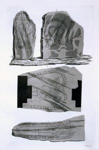 Brązy Gnistad, ok. 1820-30 (kolorowy grawerunek) autorstwa Italian School