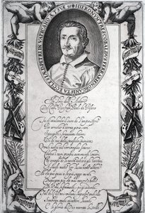 Hieronymus Frescobaldi, grawerowane przez Christiana Sas autorstwa Italian School