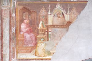 Święty Mnich (fresk) autorstwa Italian School