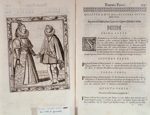 Jak tańczyć balet dla dwojga Podwójna strona Le Gratie dAmore (Le Grazie dAmore) włoskiego tancerza Cesare Negri pt. Il Trombone (1536-1604), traktat o tańcu autorstwa Italian School