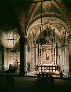 Widok wnętrza kościoła autorstwa Italian School