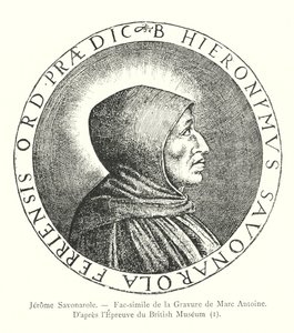 Jerome Savonarole, Faksymile ryciny Marca Antoine