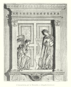Zwiastowanie, Donatello, Kaplica Cavalcanti (rycina) autorstwa Italian School