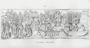Kolumna Trajana, Kolumna Trajana (rycina) autorstwa Italian School