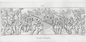 Kolumna Trajana, Kolumna Trajana (rycina) autorstwa Italian School
