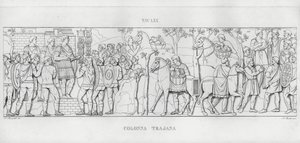 Kolumna Trajana, Kolumna Trajana (rycina) autorstwa Italian School