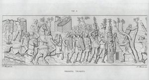 Kolumna Trajana, Kolumna Trajana (rycina) autorstwa Italian School