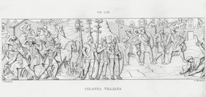 Kolumna Trajana, Kolumna Trajana (rycina) autorstwa Italian School