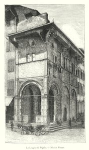 Loggia del Bigallo, Nicolas Pisano (grafika) autorstwa Italian School