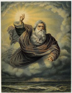 Stwórz światło - w „Złotej klasycznej Biblii: historia objawienia Bożego w starożytności i w nowych dążeniach” ”Giovanni Ladislao Sykora (t. 1), przetłumaczony przez Don Clemente Benetti. (Biblia włoska) autorstwa Italian School