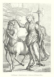 Le Centaure, Sandro Botticelli, Collections de Florence, Pitti (grafika) autorstwa Italian School