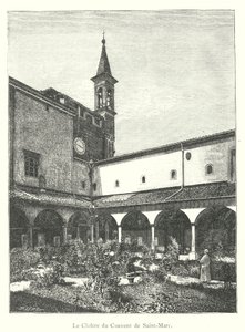 Klasztor Klasztoru św. Marka (rycina) autorstwa Italian School
