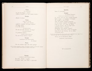 Libretto autorstwa Toski Giacomo Pucciniego, wydanie Ricordi, Włochy autorstwa Italian School
