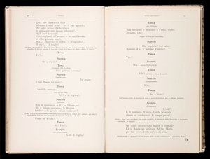 Libretto autorstwa Toski Giacomo Pucciniego, wydanie Ricordi, Włochy autorstwa Italian School