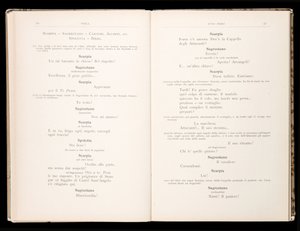 Libretto autorstwa Toski Giacomo Pucciniego, wydanie Ricordi, Włochy autorstwa Italian School