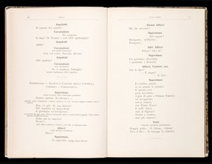 Libretto autorstwa Tosca Giacomo Pucciniego, wydanie Ricordi, Włochy autorstwa Italian School