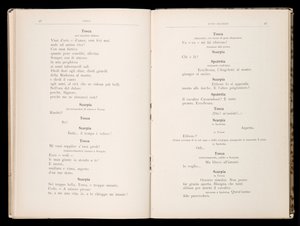 Libretto autorstwa Tosca Giacomo Pucciniego, wydanie Ricordi, Włochy autorstwa Italian School