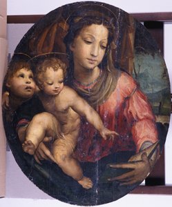 Madonna z Dzieciątkiem z Janem Chrzcicielem, 1546-55 (olej na drewnie sosnowym)