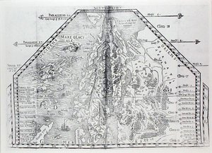 Mapa Skandynawii z atlasu Olausa Magnusa autorstwa Italian School