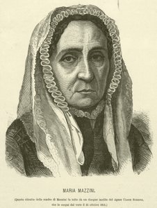 Maria Mazzini (grafika) autorstwa Italian School