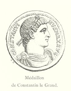 Medalion Konstantyna Wielkiego (grafika) autorstwa Italian School