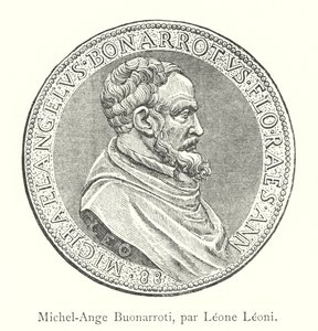 Michel-Ange Buonarroti, par Leone Leoni (grafika) autorstwa Italian School