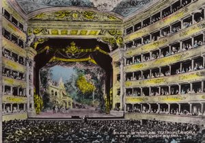 Mediolan, wnętrze, Theatro Alla Scala (zdjęcie ilustracyjne) autorstwa Italian School